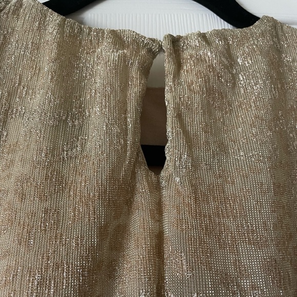 Zara Kids Collection Gold Animal Print Glittery Sleeveless Dress - Picture 6 of 8